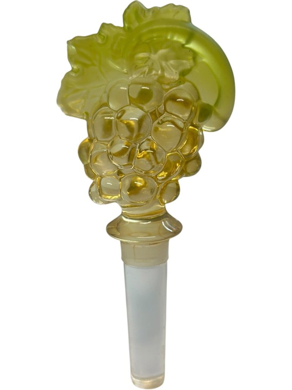 Mikasa Vintage Glass Grape Cluster Decanter Bottle Stopper Replacement 6" Amber